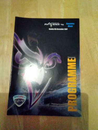 2007 manchester phoenix v - manchester,