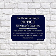 Southern Railway Notice Retro