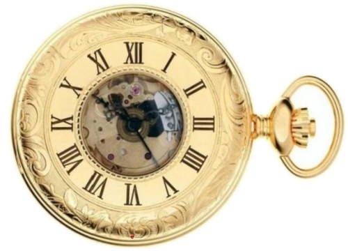 Pocket watch gold plated - pocket,