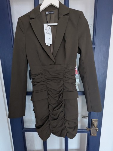 Zara blazer dress khaki - blazer,