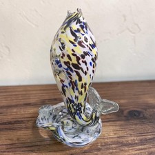 Murano Style Glass Fish Vase