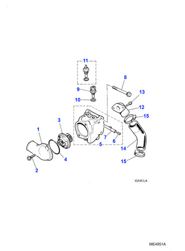 Jaguar genuine thermostat - genuine,