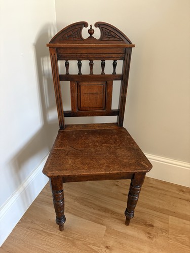 Victorian antique walnut hall - victorian,