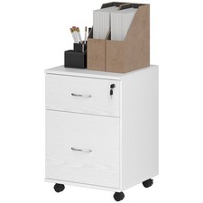 HOMCOM Pedestal Office Mobile