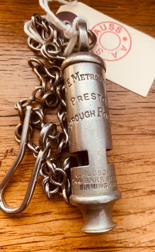 Preston borough police whistle - borough,