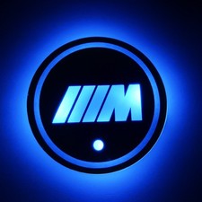 2PCS 7COLORFUL LED CAR CUP MAT