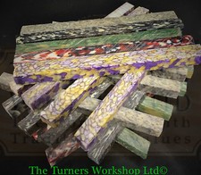 WOODTURNING -  CASEIN PEN MATERIAL PEN BLANKS