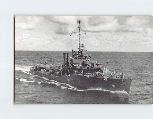 Postcard hull dd 350 - u.s.s.,