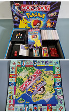 RARE Vintage 1999 Pokemon Monopoly 90s Board Game Toy Anime Cartoon