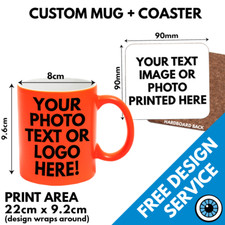 Custom Printed Mugs & Coaster