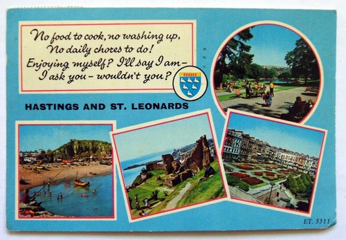 Postcard hastings st - -, &