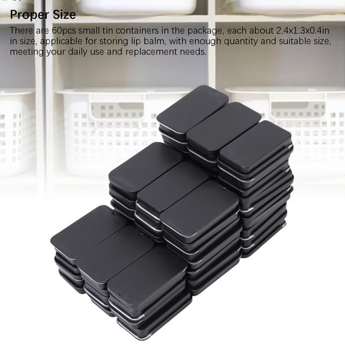 Small tin containers slide top - small,