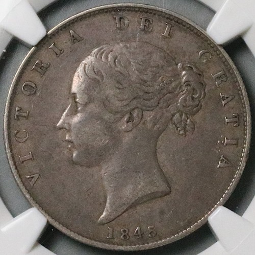 1845 ngc victoria 1 2 - vf, 1/2