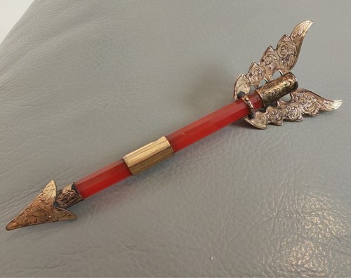 Scottish agate arrow brooch - scottish,