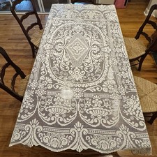 Vintage Filet Lace Tablecloth
