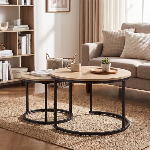 Nesting coffee tables set - coffee,
