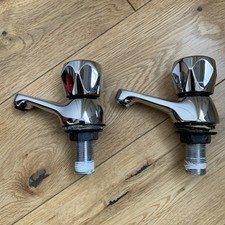 Basin Taps Chrome Pair