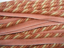 FLANGED FABRIC PIPING CORD SALMON PINK  TRIM DECORATIVE CURTAIN CORD PER METRE  