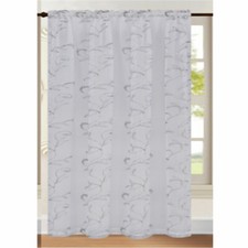 Embroidered Voile Net Curtain