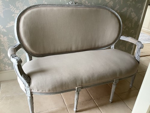 Antique french seater sofa - antique,
