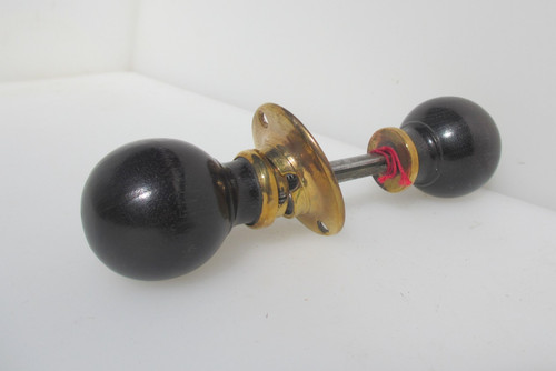Antique wooden door knobs - antique,