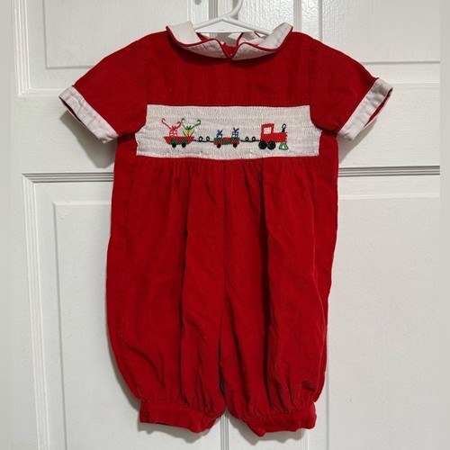 Smocked boys month collared - smocked, 6