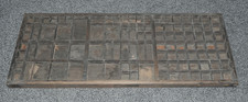 Old wooden letterpress type - old,