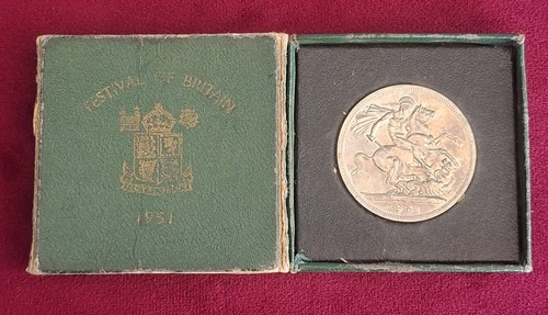 1951 festival britain coin - of,