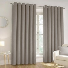 100% Blackout Eyelet Curtains