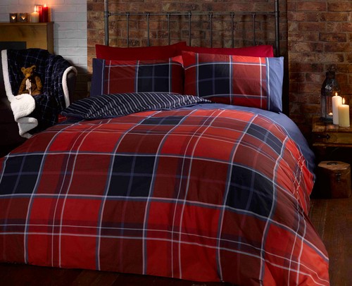 Tartan check stripe - stripe, reversible
