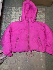 Zara Bright Pink Puffer Coat