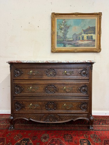 French antique carved oak - french,