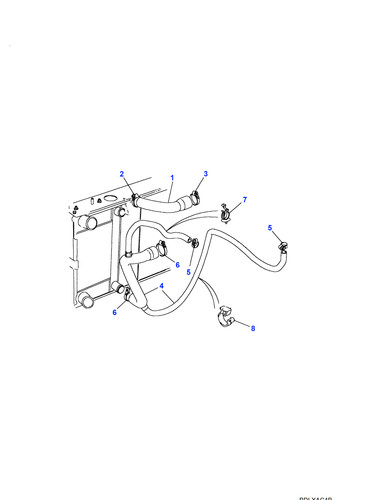 Land rover radiator top - land,