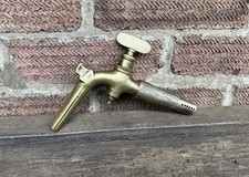 Vintage Solid Brass Long Nose Beer Barrel Keg Tap Spigot Pub Bar Mancave