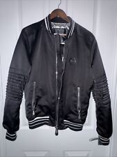 Philipp Plein Men’s Embellished Logo Bomber Jacket - Size M - Mint Condition