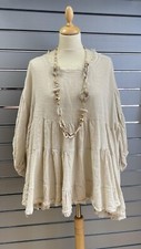 100% COTTON GYPSY FRILL TOP