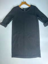 Sessun Collins Dress Size Medium Black 3/4 Sleeves Wool Mix Short Shift Womens
