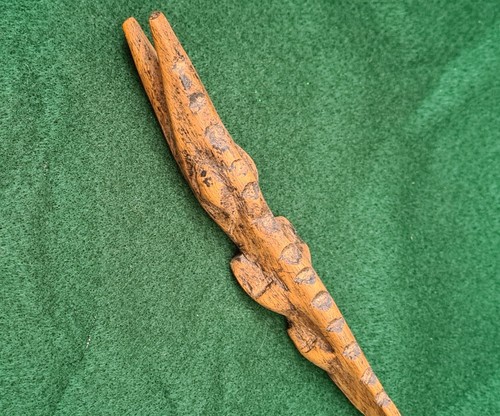 Vintage wooden crocodile - vintage,