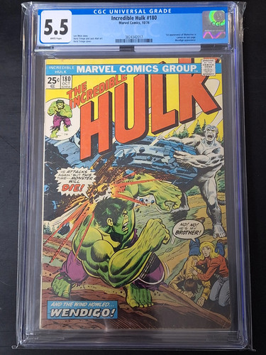 Incredible hulk 180 marvel - incredible,