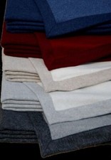 Cosy blanket 20% cashmere/80% lambswool warming high quality noble velour/hem