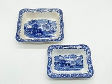 PAIR OF VINTAGE SHREDDED WHEAT DISHES BOWLS JONES & SONS BLUE & WHITE