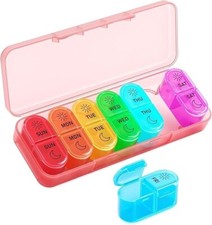 Weekly pill box organiser - box, organiser.
