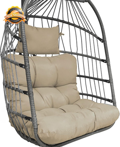 Outdoor hanging egg chair - hanging,