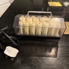 Vintage 1966 Carmen 20 heated Rollers Hair Curlers set, Retro