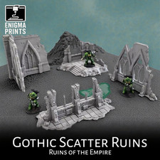 Gothic Scatter Ruins - 3d