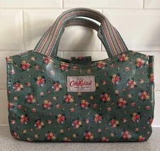 Cath Kidston Floral Green Bag Inside Pockets Good Used Condition