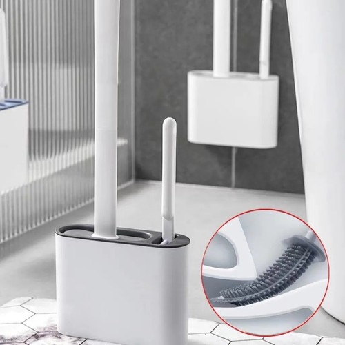 Toilet brush and holder - toilet,