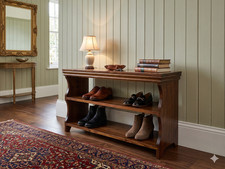 Shoe bench in Dark Oak 8 pairs