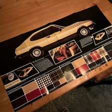 New Ford Capri Mk3 Fold Out Poster Brochure Laser S Ghia 1978