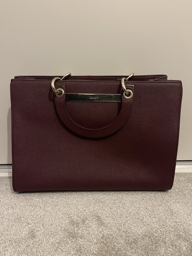 Dkny leather bag burgandy - dkny,